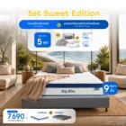ที่นอน Baybliss พร้อมเตียง Pixel Bed Frame - Image 6